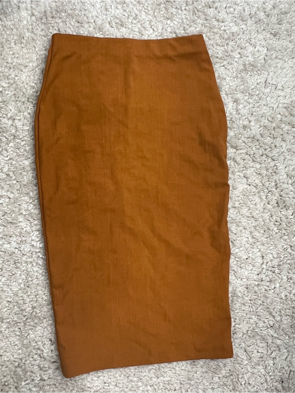 Zara Women's Pencil Skirt in Rust Small